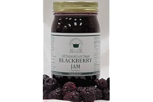 SCHERGER'S KETTLE - SHIPSHEWANA, IN Blackberry Jam, All Natural/Low Sugar, 18 oz