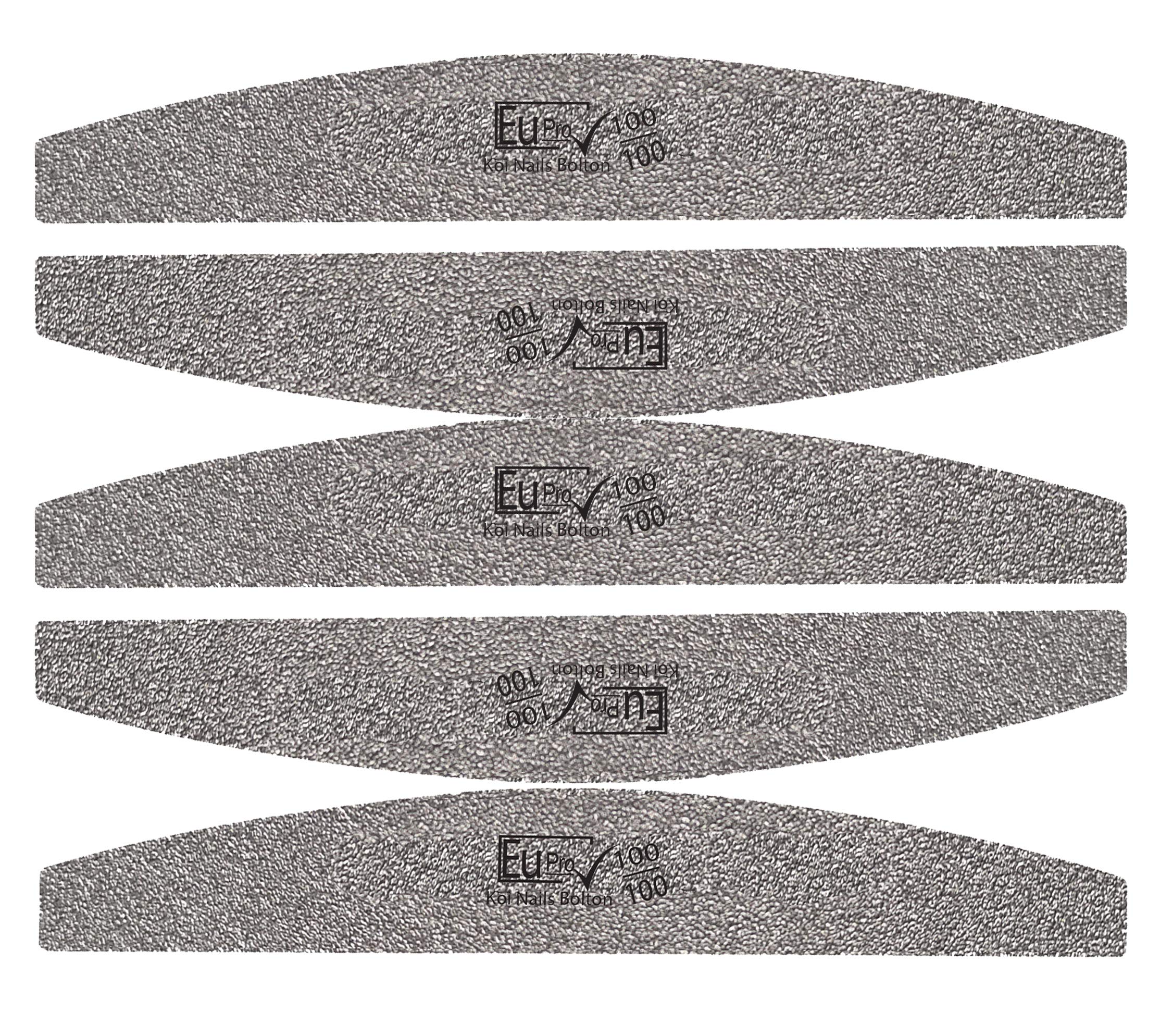 5x Nail File Silver Star 100/100 Manicure Salon emery board files Artificial nails