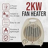 Belaco Fan Heater 2 Heat Settings 1000/2000W Overheat Protection BFH21C view 4