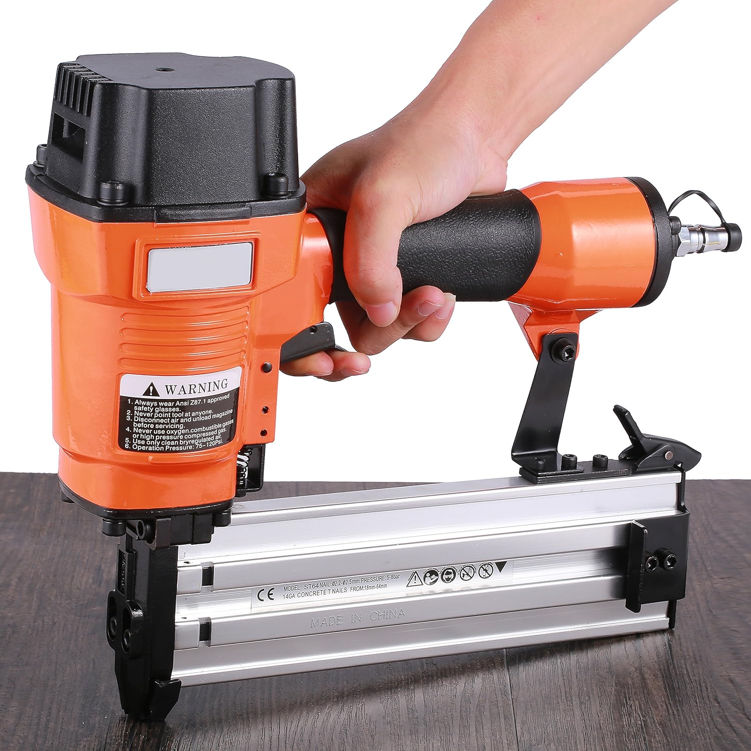 Brad Nailer Gun 18 Gauge Air Woodworking Nail Gun 2 in 1 Multifunction