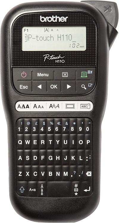 Brother PT-H110 Label Printer P-Touch Labeller with QWERTY Keyboard