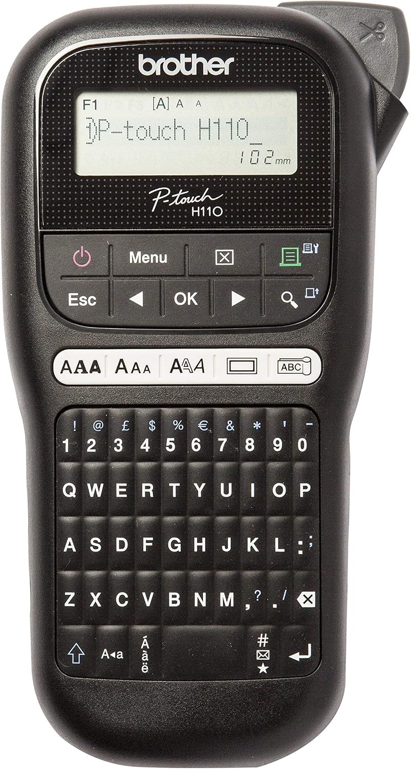 Brother PT-H110 Label Printer P-Touch Labeller with QWERTY Keyboard