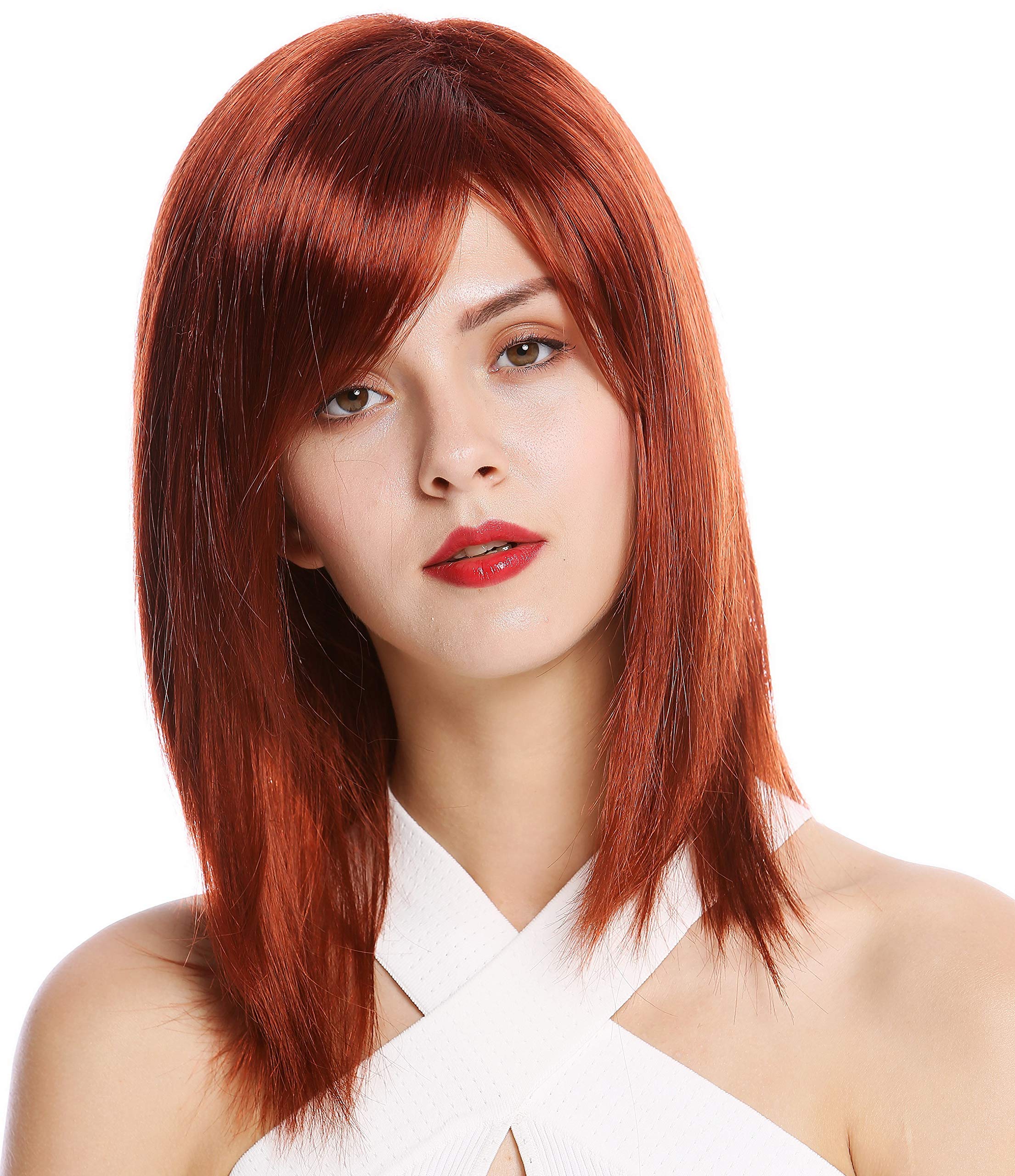 WIG ME UP - GFW2472-131 Quality Lady Wig shoulder-length fringe parting straight red copper 17inch