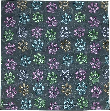 paw print bandana