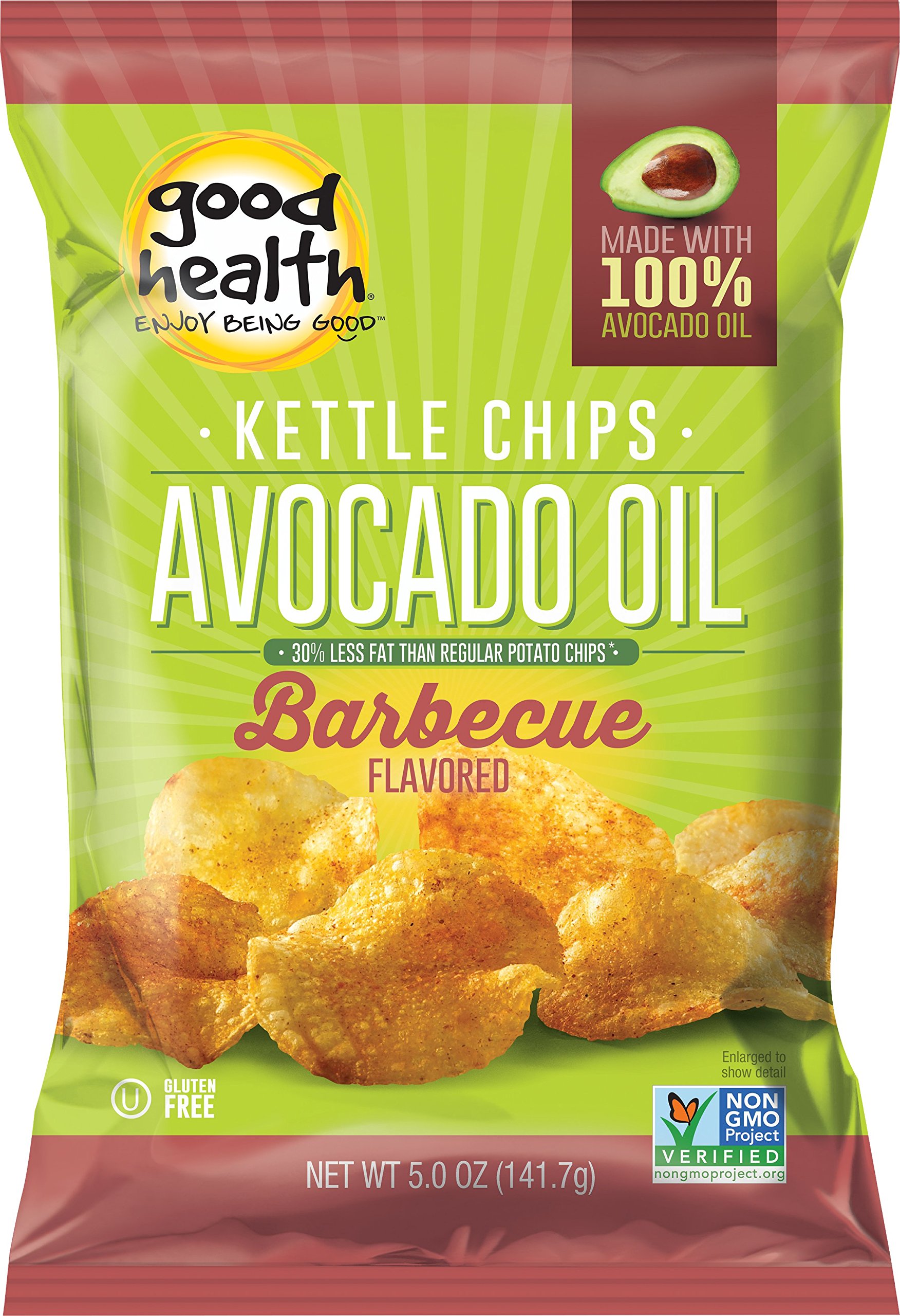 Good Health Avocado Chips Sea Salt, 5Ounce Bags (Pack of 12)