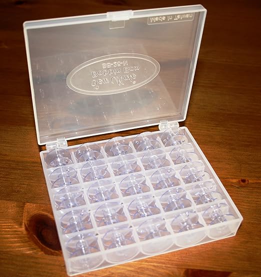 Caja de plástico para bobinas de hilo (25 unidades): Amazon.es: Hogar