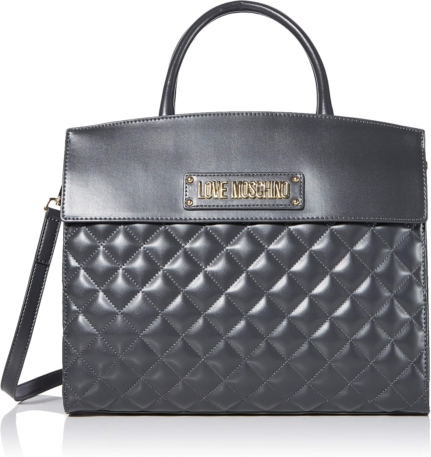 grey moschino bag