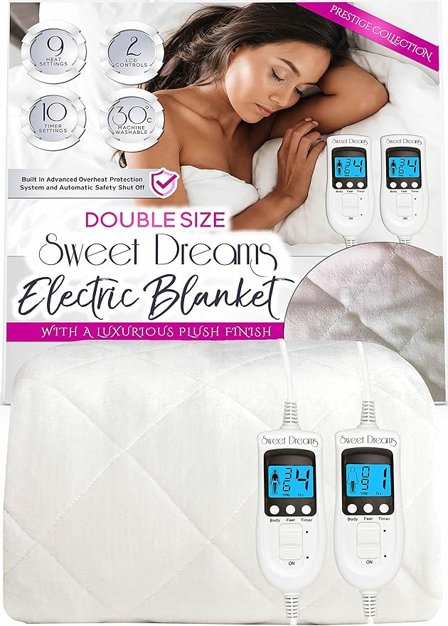 Sweet Dreams Double Size Electric Blanket with Dual Controls Prestige