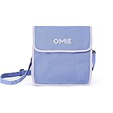 Omie OmieBox Lunch Bag - Washable, Foldable, Durable, WaterResistant Fabric with Interior Pocket and External Bottle Holder (Purple)