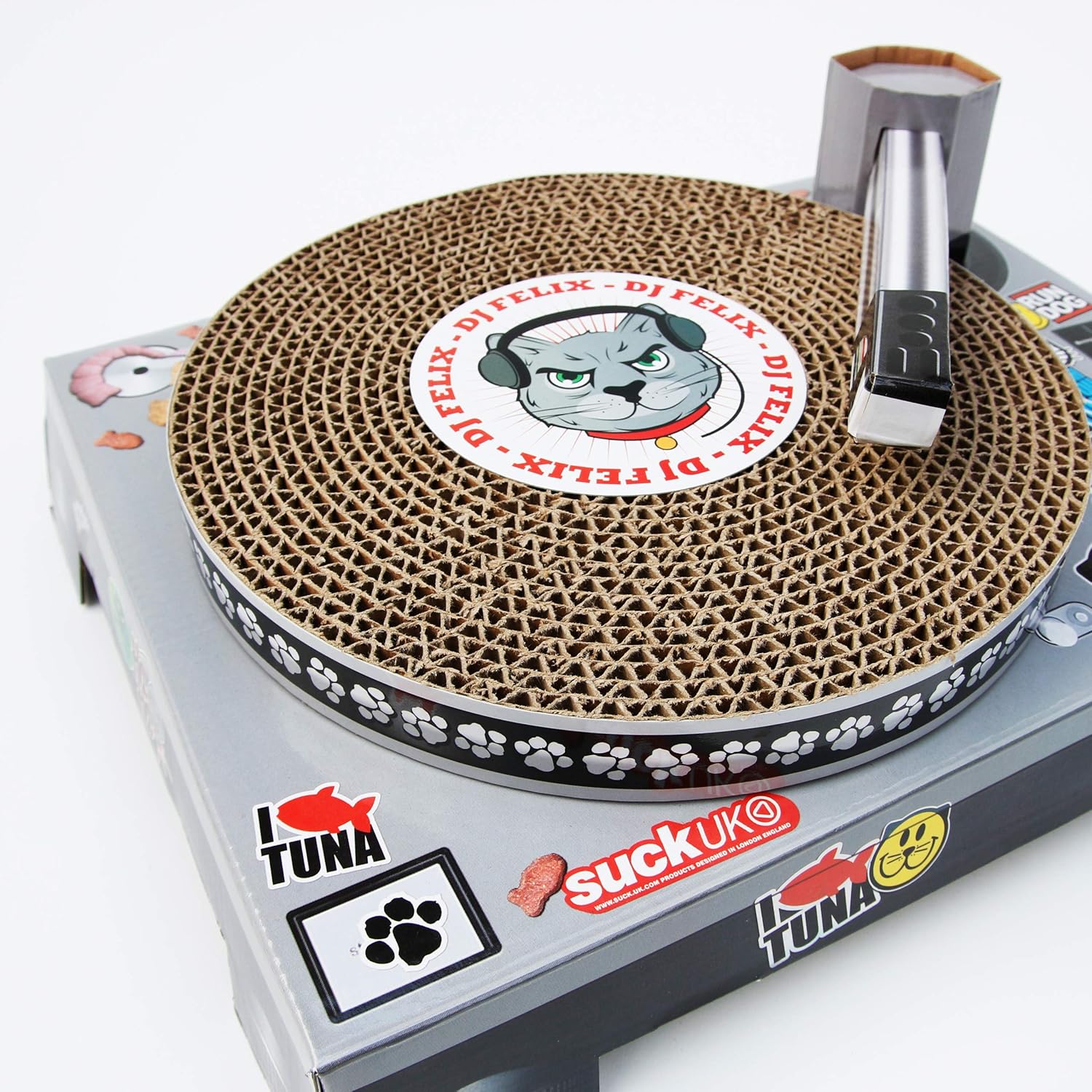 SUCK UK - CAT TOYS | PET CARDBOARD TURNTABLE & DJ MIXER | : Scratching Posts : Pet Supplies