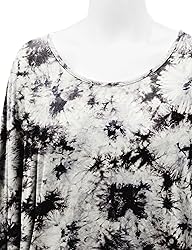 LL WT1096 Womens Tie Dye Scoop Neck Half Sleeve