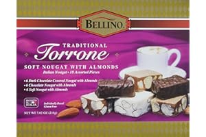 Bellino Assorted Torrone (Nougat) Candy, 6.35 Ounce Box