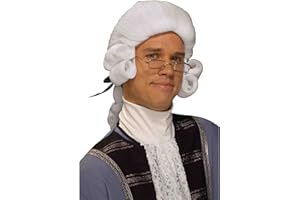 Forum Novelties Men's Colonial George Washington Historical Costume Wig