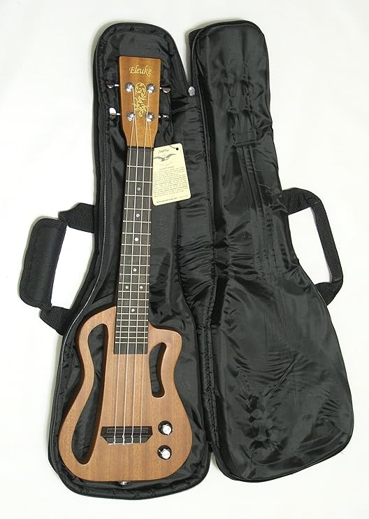 Eleuke Electric Ukulele Solid Body Tenor Mahogany with MP3 Input