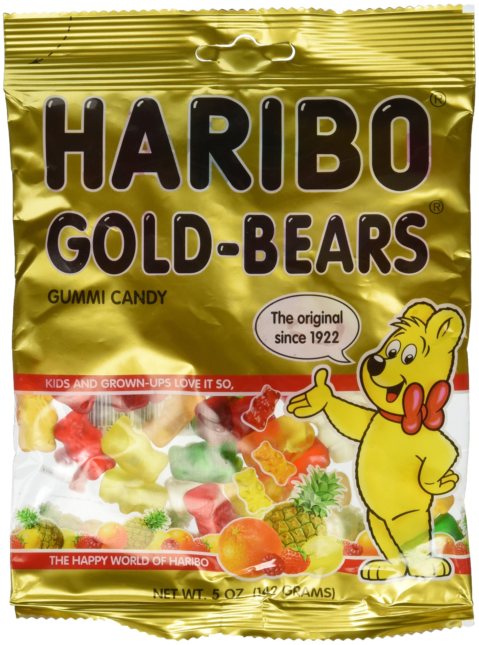 Haribo Sour Gold Bears Gummies Bag, 4.5 oz Grocery & Gourmet Food