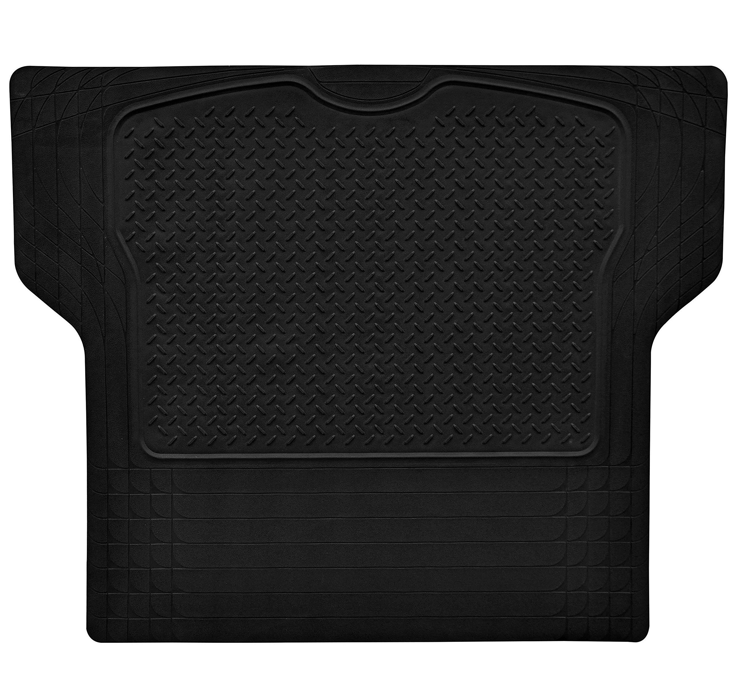 Gititlys Heavy Duty Rubber Car Trunk Cargo Floor Mat Cargo Liner Black Trim-to-Fit All Weather for Auto SUV Van Truck Jeep - by