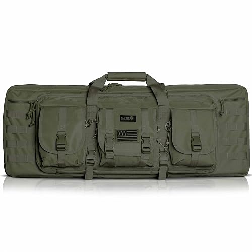 Tacticon Double Rifle Bag - Heavy-Duty 600D PVC Nylon Double Rifle Case ...