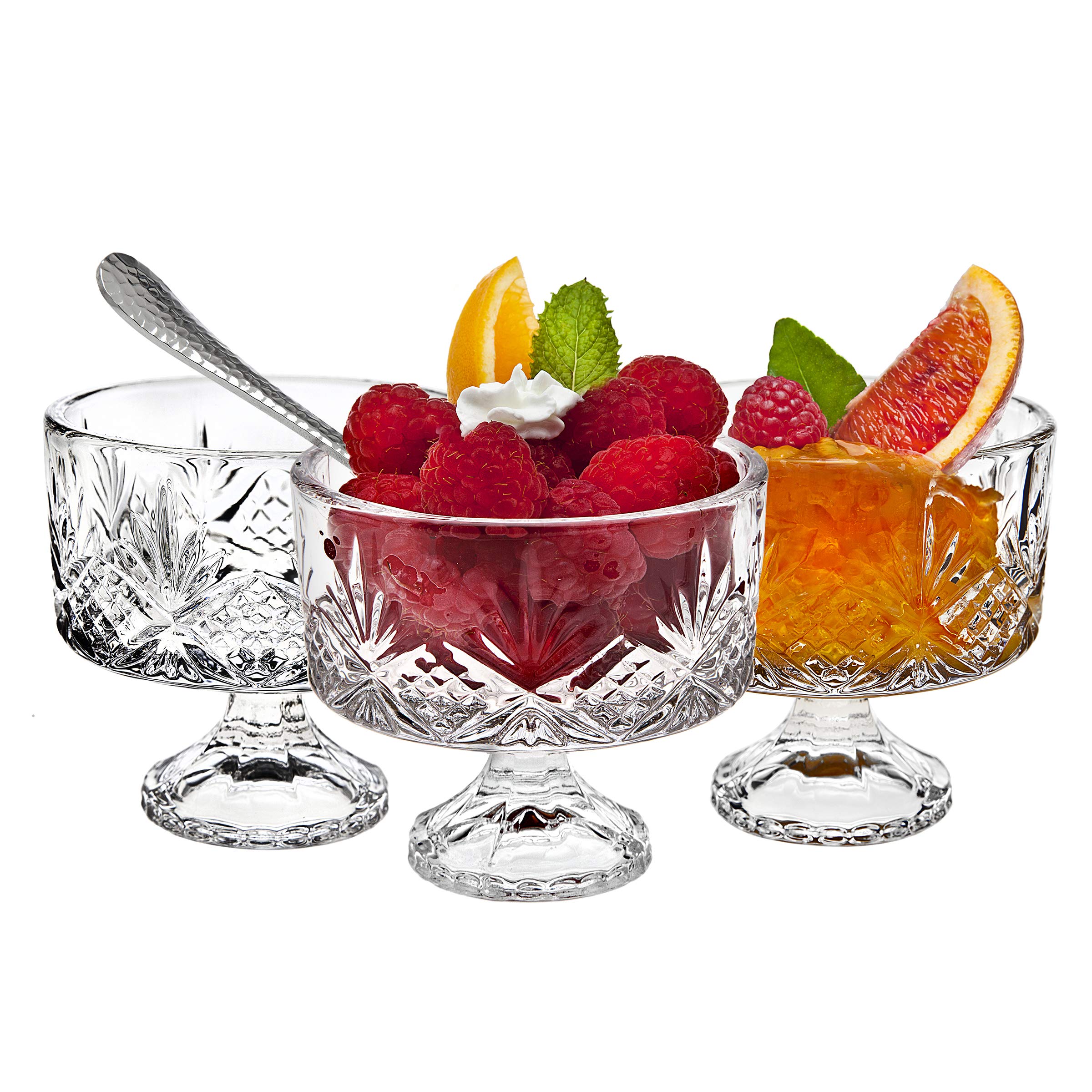 Photo 1 of Godinger Glass Dublin Tasters Trifle, Custom, Clear, 16 Pc Set