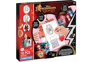 Make It Real: Descendants 4 Rise of Red - LED Light Board Fashion Sketching Set - Create Fashion Designs, Adjustable Light, Disney, Girls-Kids Age 8+