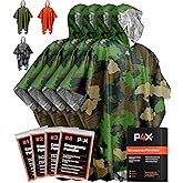 PREPARED4X Emergency Mylar Blanket - Waterproof, Wind-Resistant Outdoor Rain Cover for Camping, Emergencies