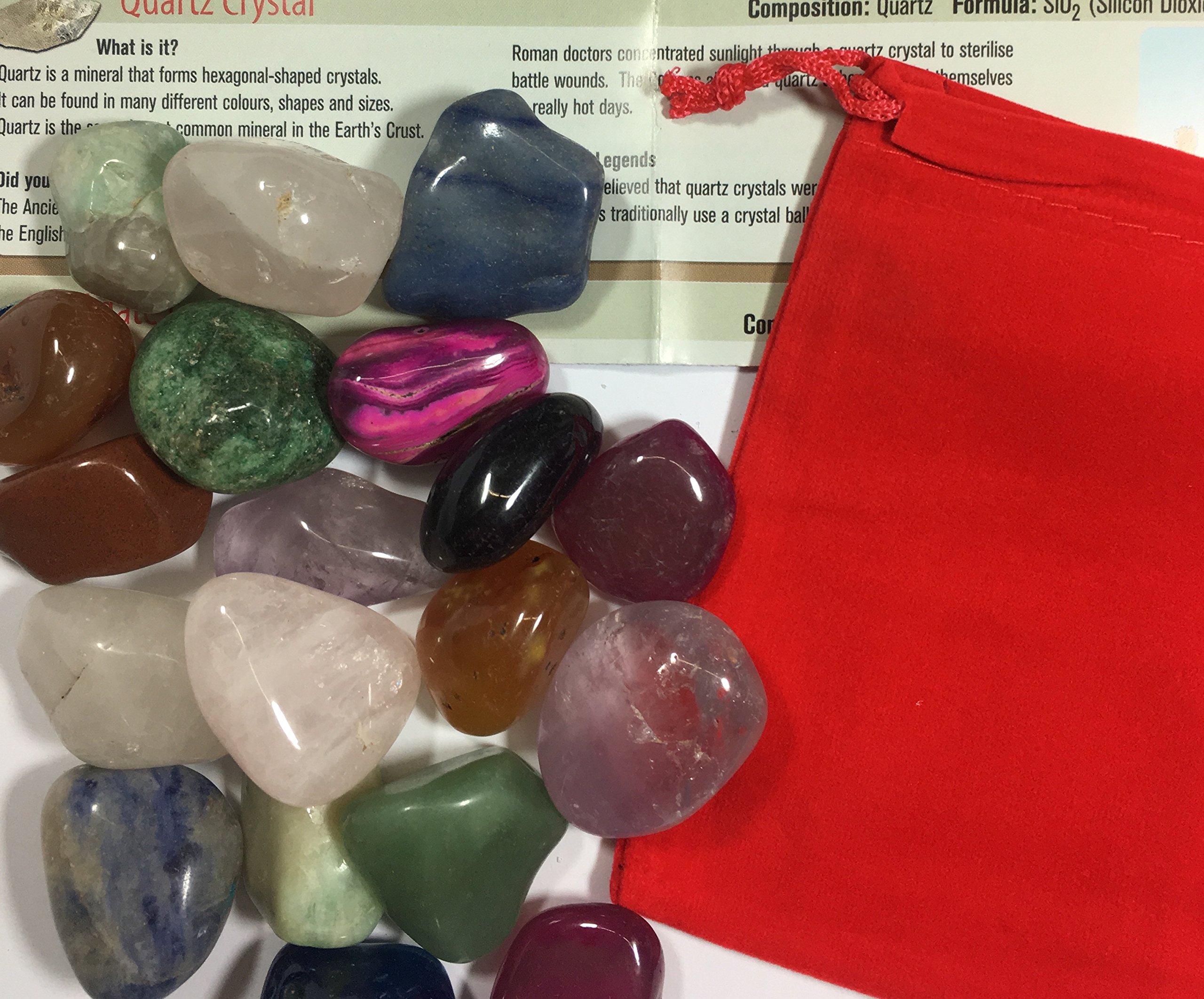 Junior Geo - Pouch Filled with 18 Tumbled Gemstones
