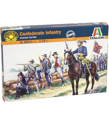 Italeri Kit Figure Militari – Confederate Infantry The Grays 1:72 – Modellismo - 4