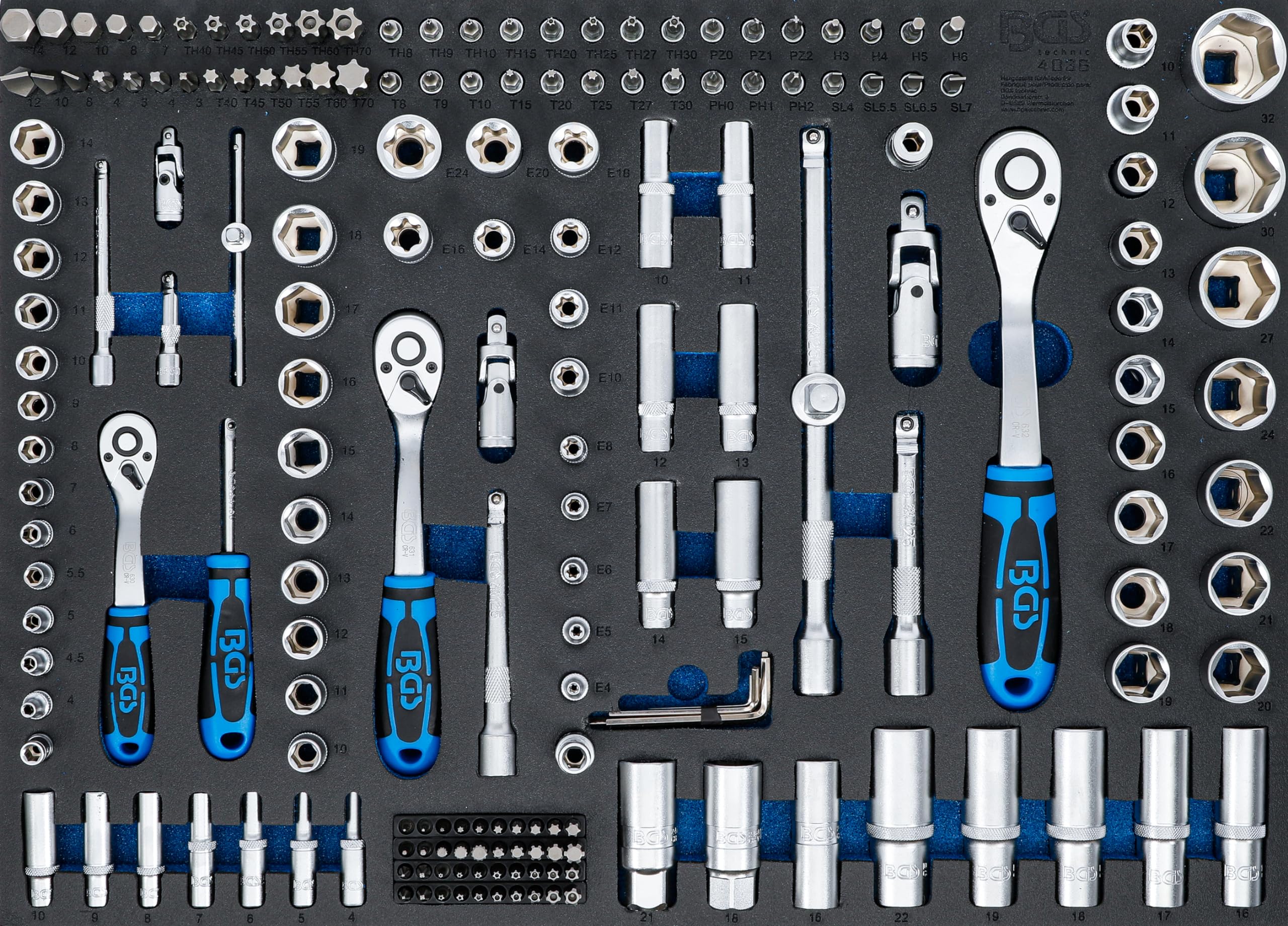 BGS 4036 | Tool Tray 3/3: Socket Set | 192 pcs.