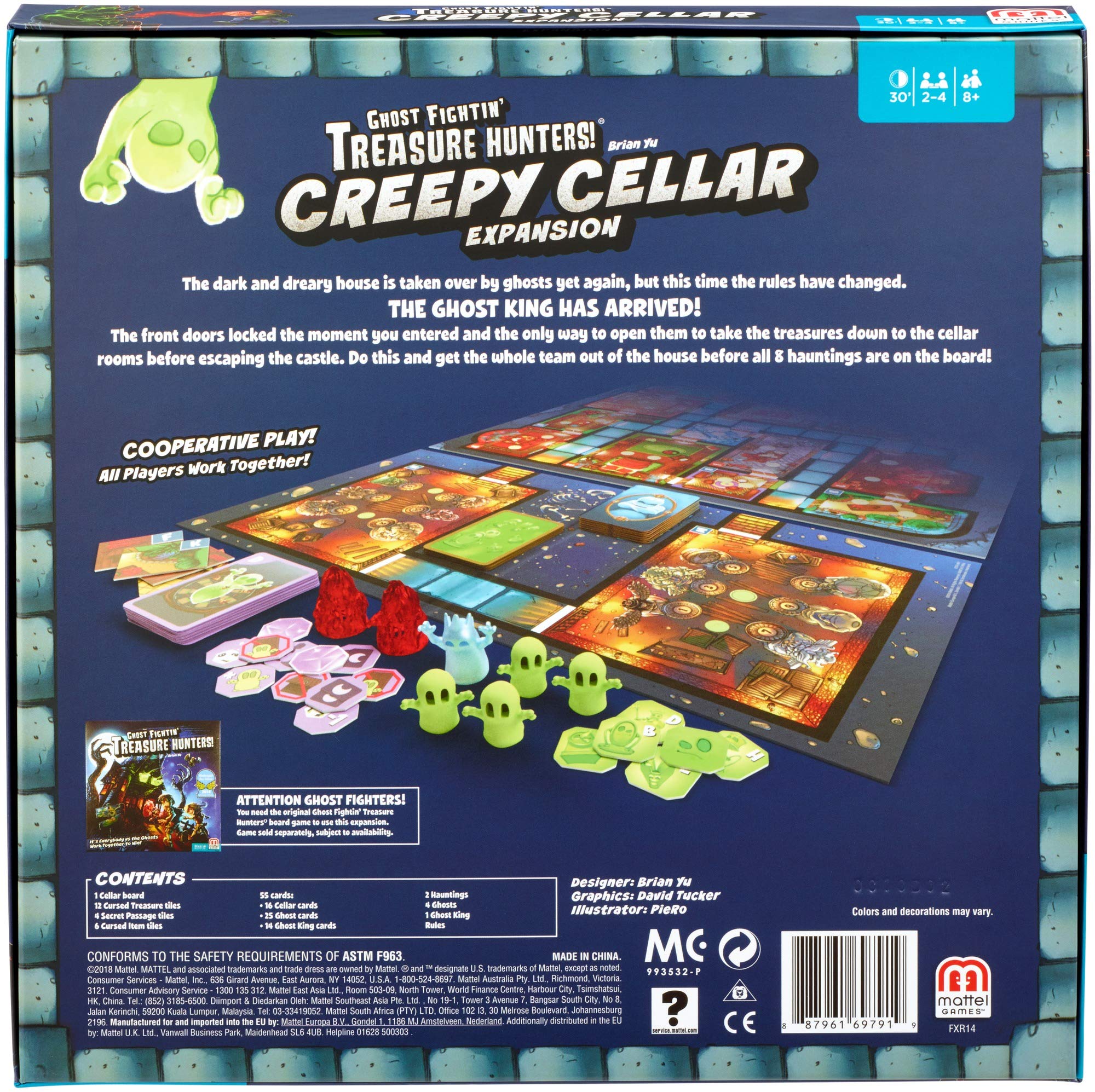 Mattel FXR14 Games Treasure Hunters Board Game, Multicolor