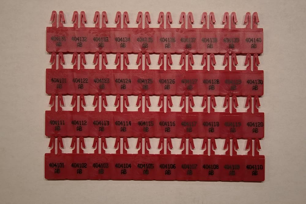 Numbered Red Arrow Seal Tamper Evident Seals Box of 500