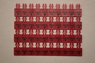 Numbered Red Arrow Seal Tamper Evident Seals Box of 500