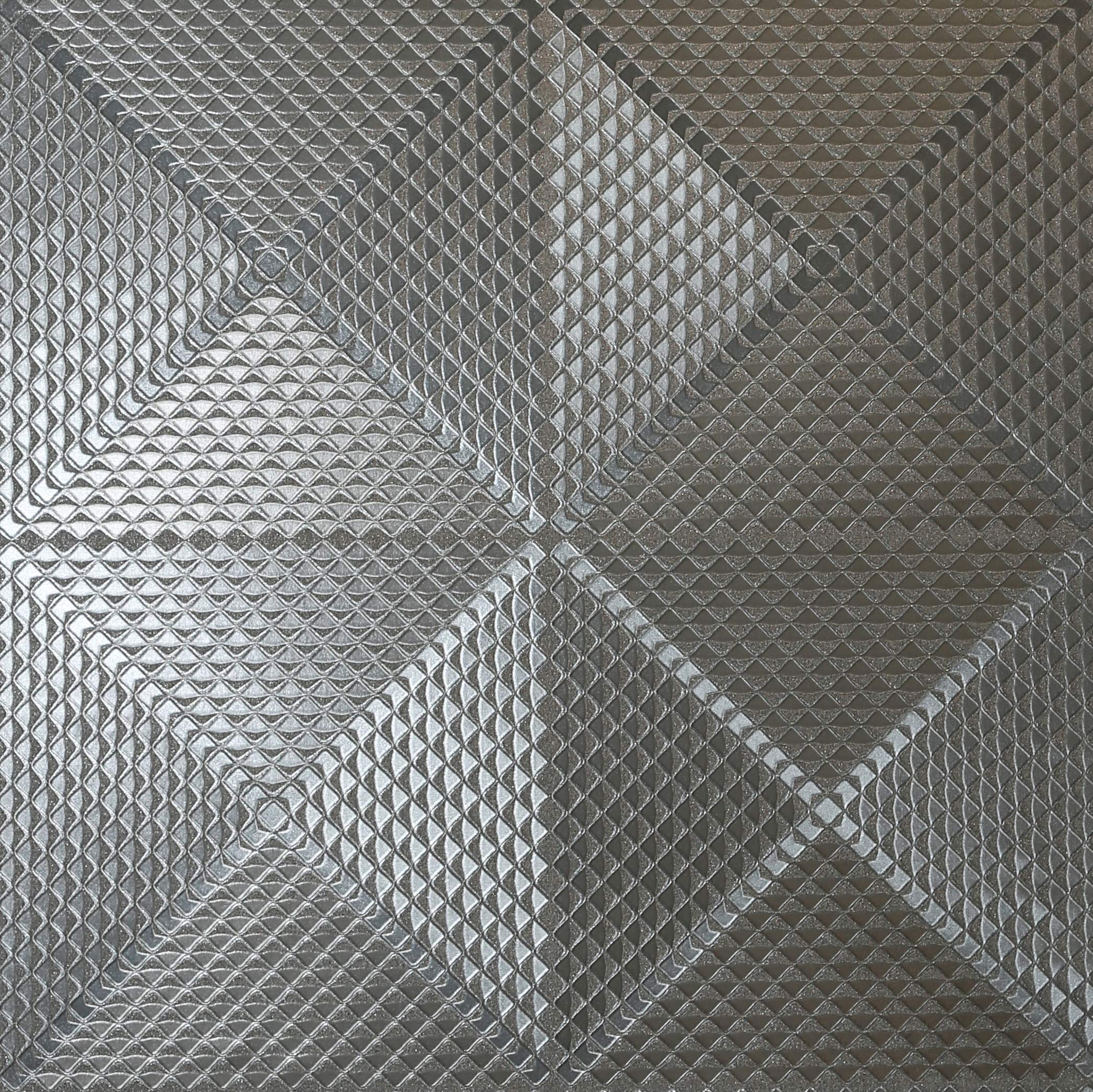 Arthouse Geo Diamond Gunmetal Wallpaper