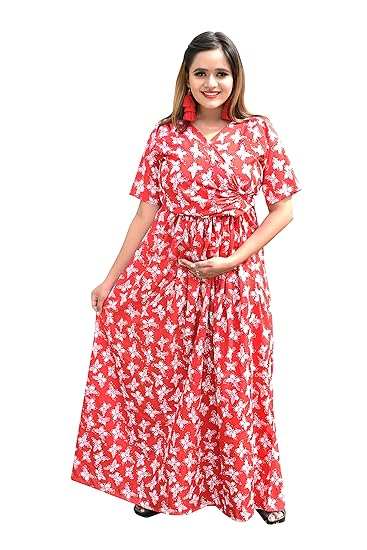 RED HOT Butterfly Print WRAP Dress