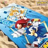 Sonic The Hedgehog Kids Towel 100% Cotton 70x140cm Official Licensed view 2