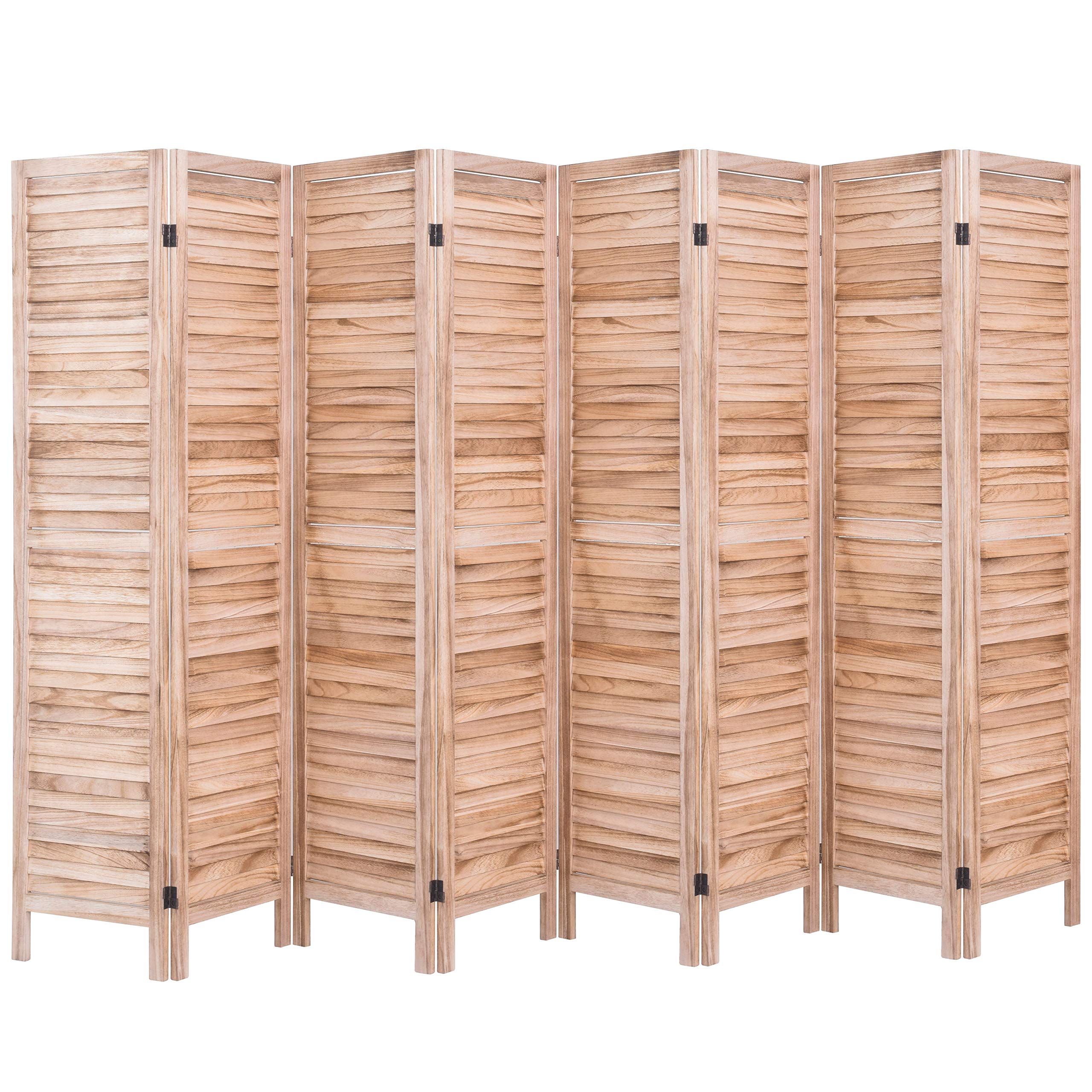 Buy Rose Home Fashion RHF 8 Panel 5.6 Ft Tall Wood Room Divider, Wood Folding Room Divider