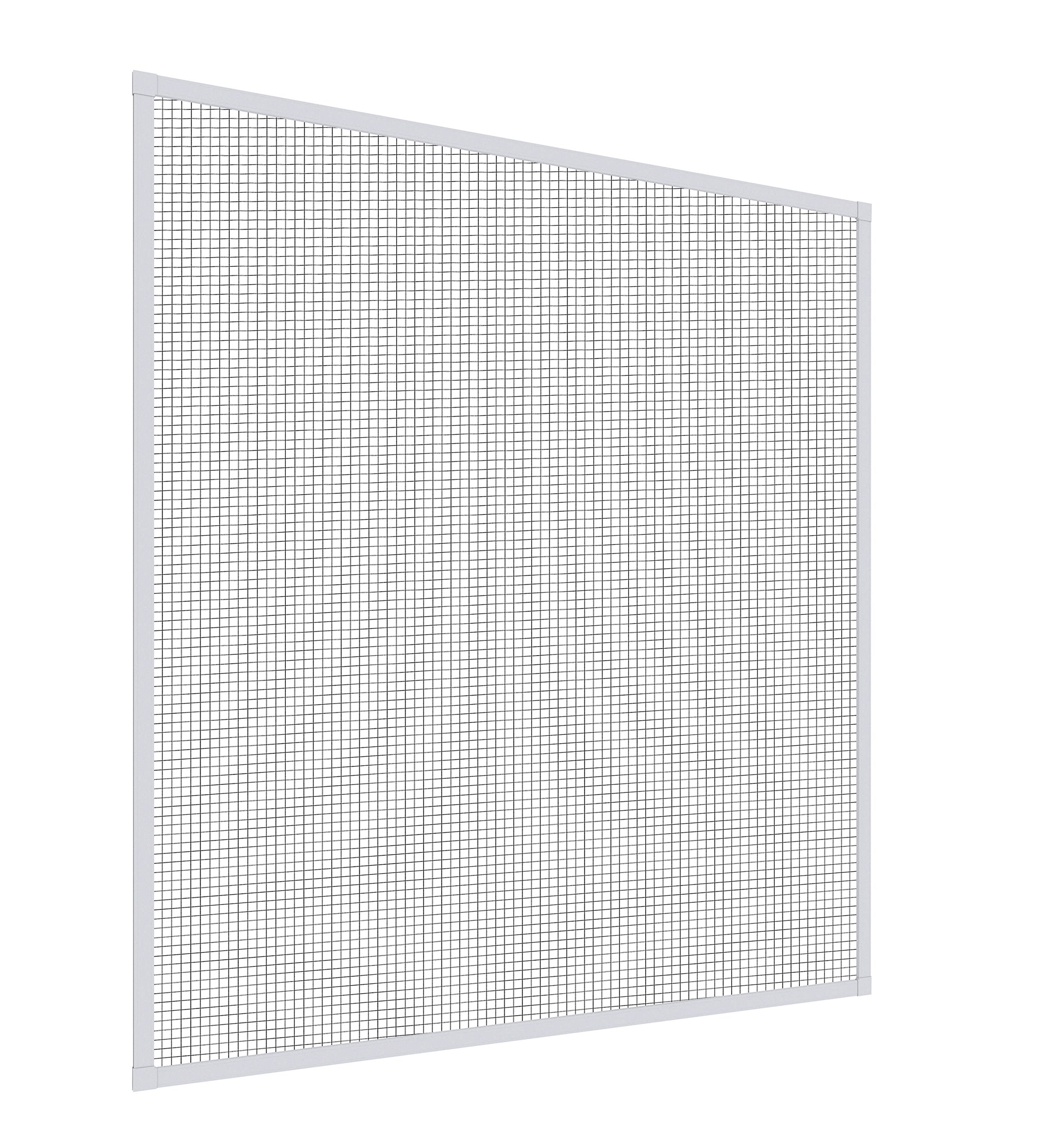 Windhager Insektenschutz-Fenster Mosquito Stop Insect Protection, Fly Screen Aluminium, Stretcher Frame Window, can be Individually Shortened, White, 100 x 120 cm, 23589