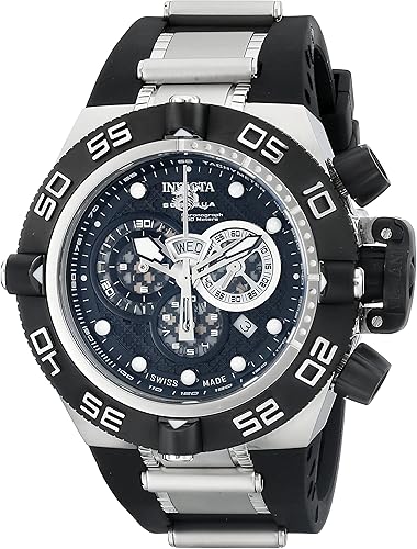 Amazon Com Invicta Men S 6564 Subaqua Noma Iv Stainless Steel Watch With Black Polyurethane Band Invicta Watches