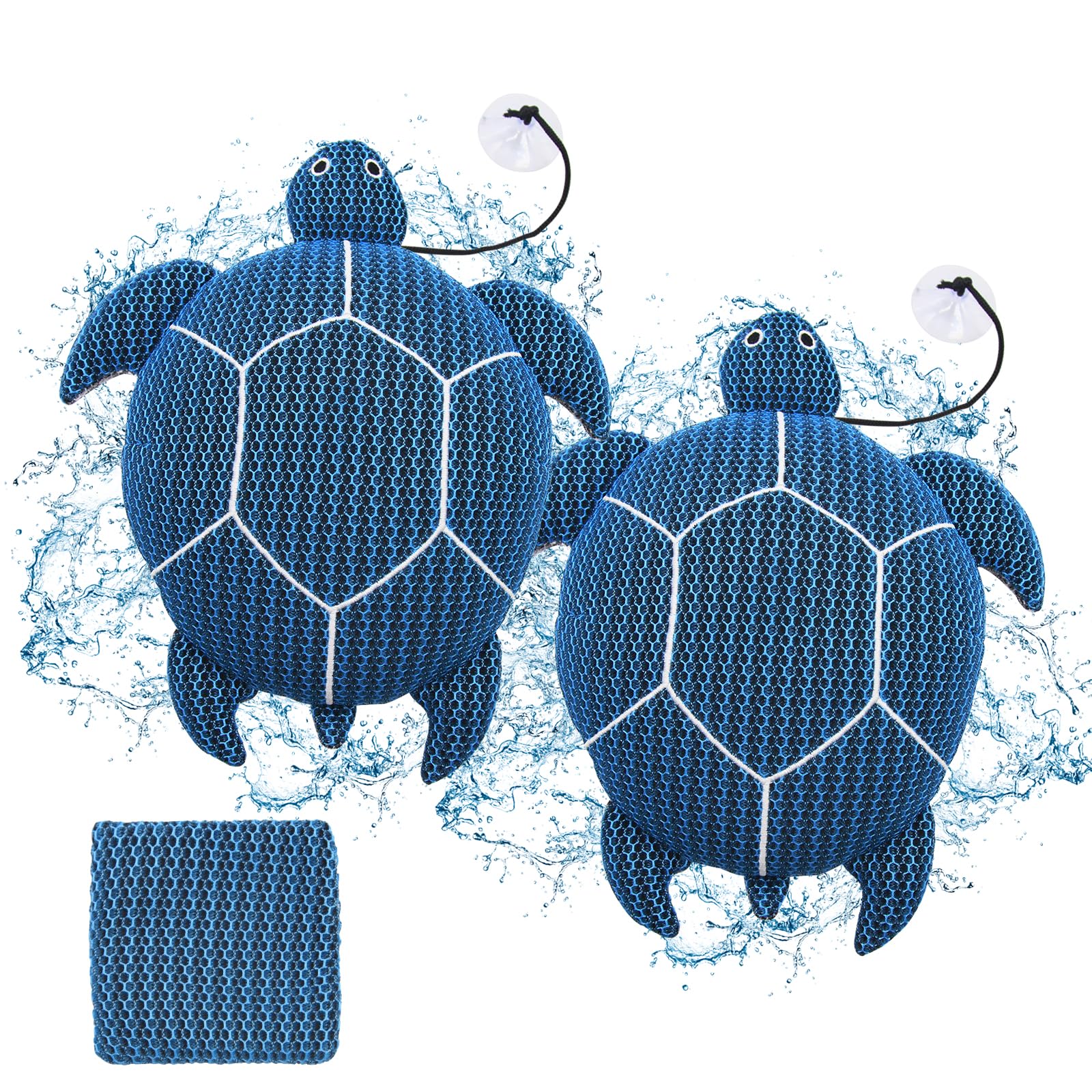 Photo 1 of 12 Inches Hot Tub Scum Absorber,Hot Tub Sponge for Scum Reusable Spa & Pool Cleaner Hot Tub Oil Absorbing Scum Absorber Keeps Water Clean,Eliminates Scum & Dirt,Blue,2 Pack