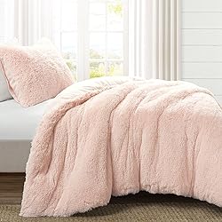 Lush Decor Emma Soft Fluffy Faux Fur Kids College
