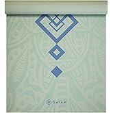 Gaiam Print Yoga Mat, Non Slip Exercise & Fitness Mat for All Types of Yoga, Pilates & Floor Exercises