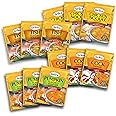 Grace Variety Pack of Flavored Soup 12 Pack - Chicken, Fish, Cock and Pumpkin, Jamaican Flavored Mixes