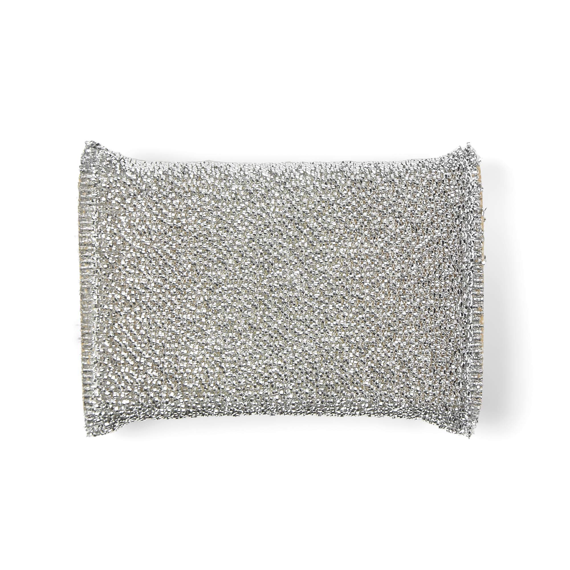 Mery | Soft Pad | Non-Streaking | Soft Fibers | Effortlessly Descales | Polyester | Silver | Measurements: 13x8.5x2.5cm
