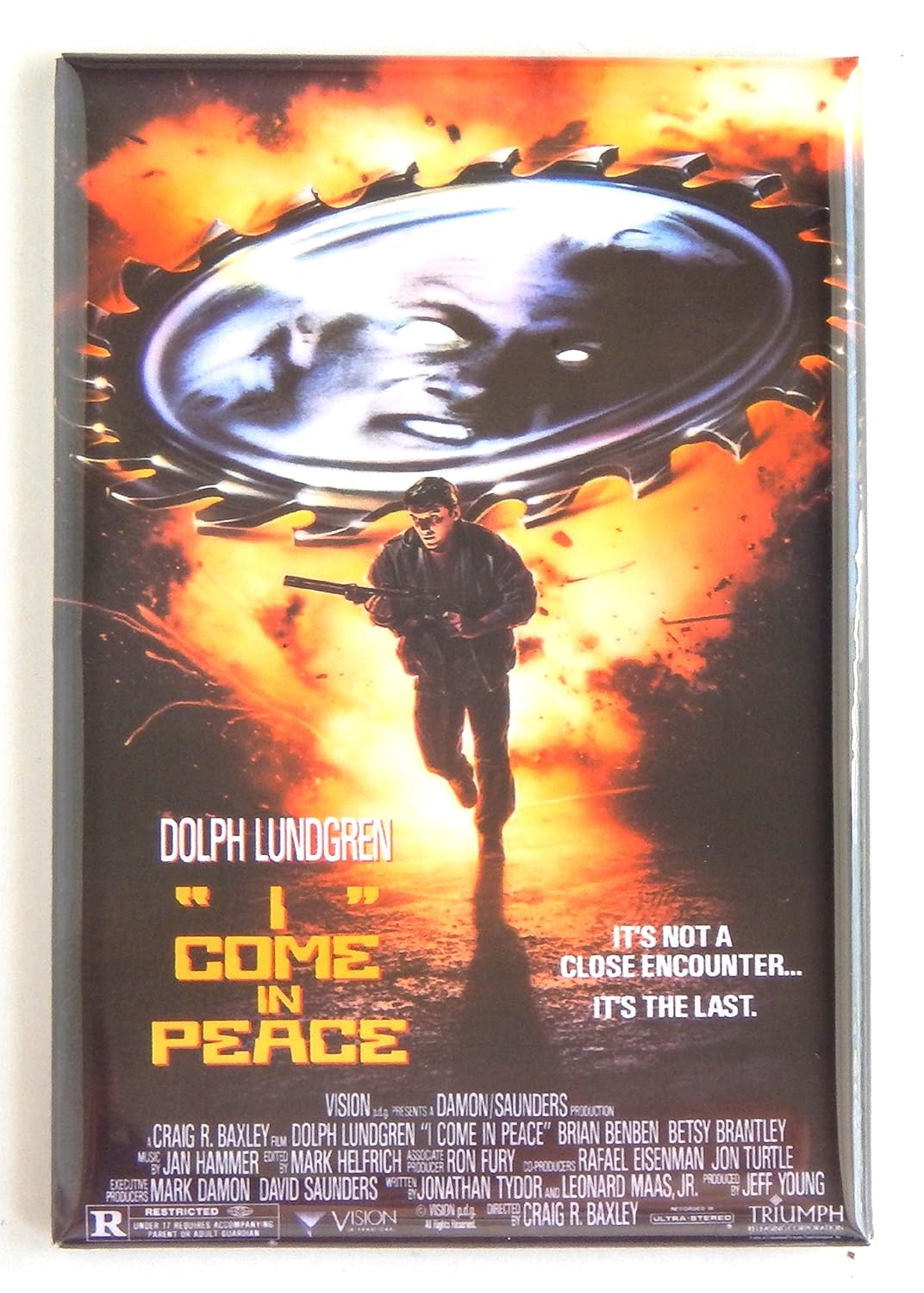 I Come en paz Póster de película imán para nevera (2 x 7,62 cm ...