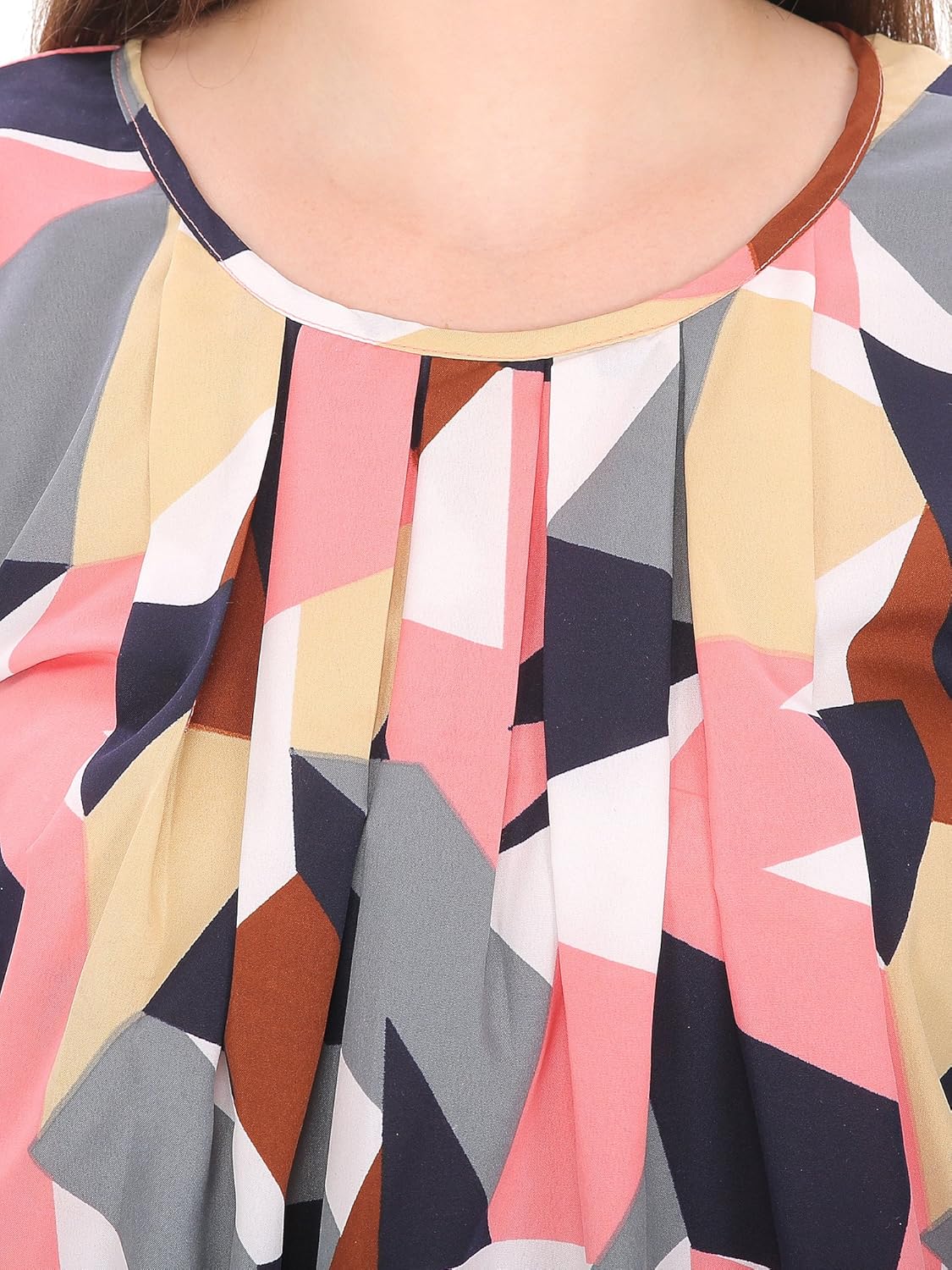 indietoga women pink crepe balloon top (xs to 7xl)