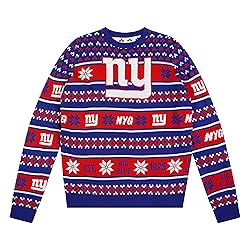 FOCO Standard NFL Big Logo Ugly Sweater, Team Color