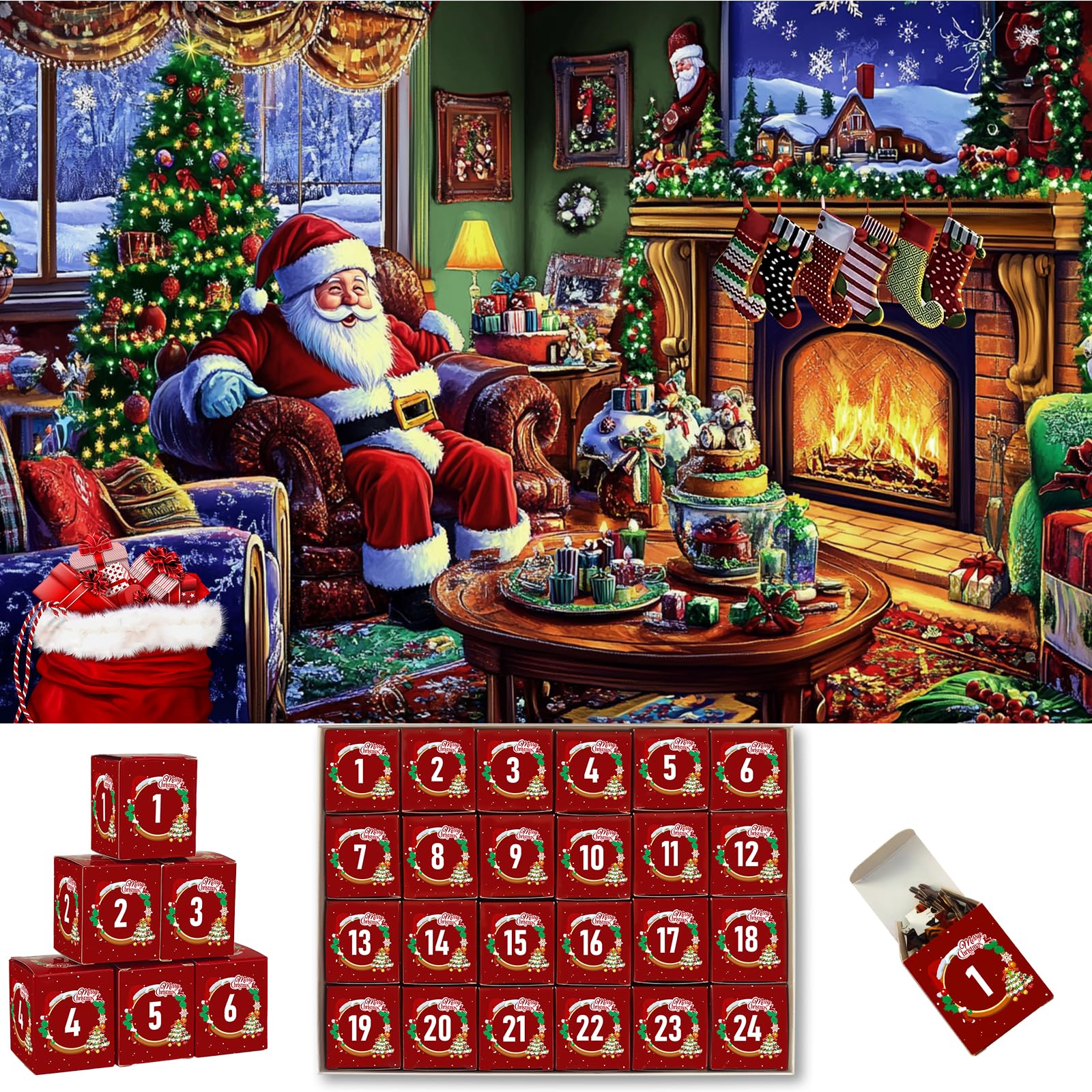 Advent Calendar Puzzle 2024 Christmas Jigsaw Puzzles For Kids Adults