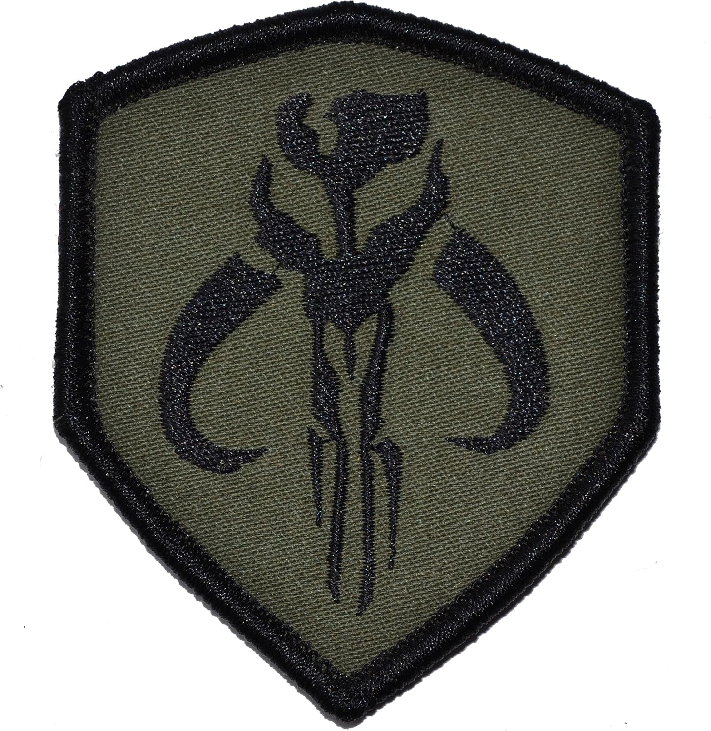 Mandalorian Bantha Skull Mercenary 3x2.5 Shield Military Patch / Morale
