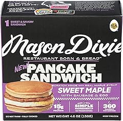 Mason Dixie Biscuit Co Sweet Maple Pancake Sandwich with Sausage & Egg, 4.6 OZ