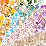 SANNIX 200Pcs Enamel Gold Charms Jewelry Making Pendants Set view 1