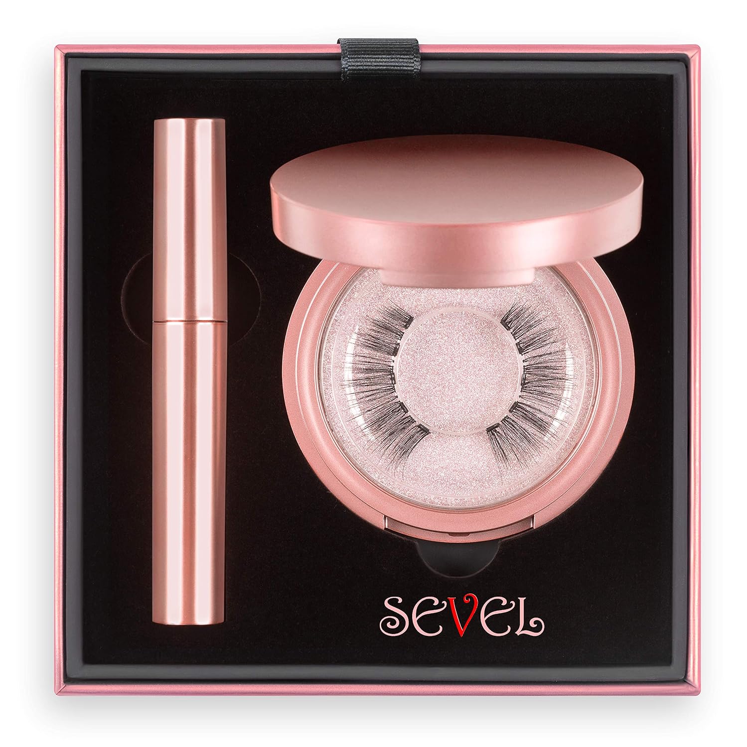 Magnetic Eyelashes with Eyeliner Kit Natural Look Magnetic Eyelashes Magnetic Eyeliner and Lashes Waterproof Magnetic Eyeliner No Glue Reusable Lashes False Magnetic Eyelashes by SEVEL