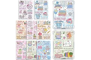 Rngmsi Insert Cardstock for Clear Case - 8 Pcs Book Lover Cardstock Inserts Compatible with Kindle Paperwhite 11th-12th, 6.9"